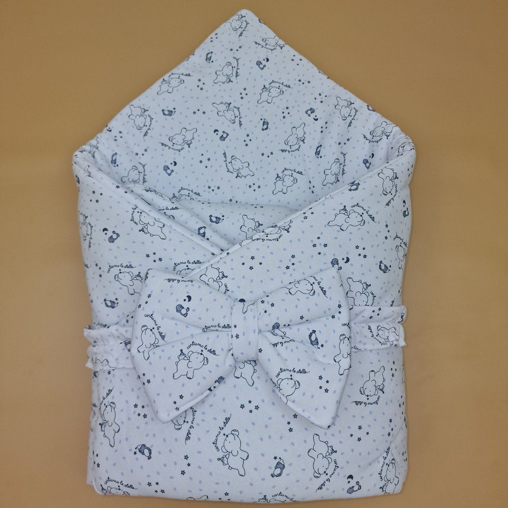 Комплект на выписку 2 пр: одеяло+бант (кулирка) артикул анонс 1893к-0-1_м_17