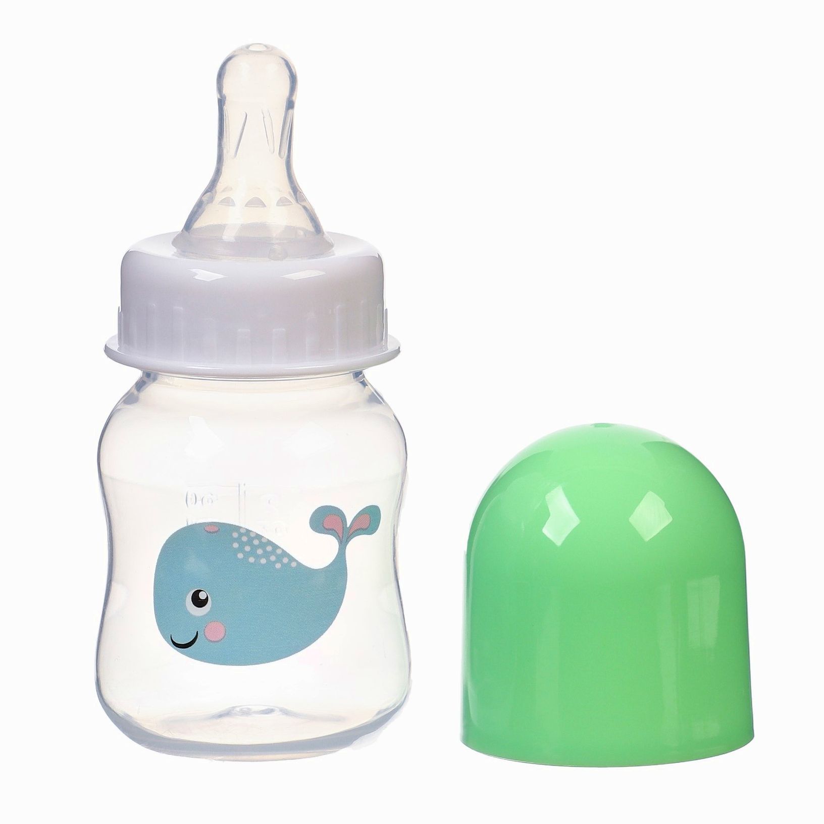 Бутылочка для кормления, классическое горло, 60 мл., от 3 мес., цвет зеленый артикул анонс 9844090