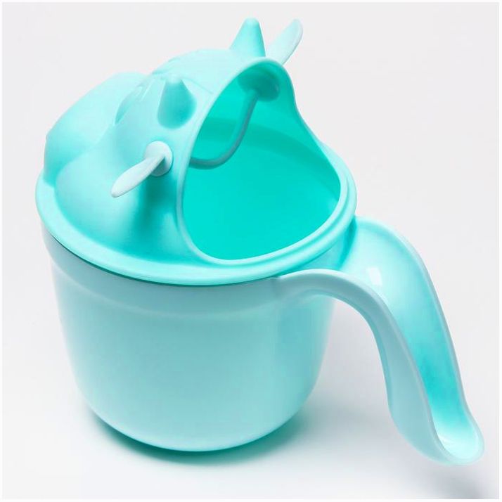 № 7761340 Ковш для купания и мытья головы, детский банный ковшик, хозяйственный «Коровка», цвет зеленый