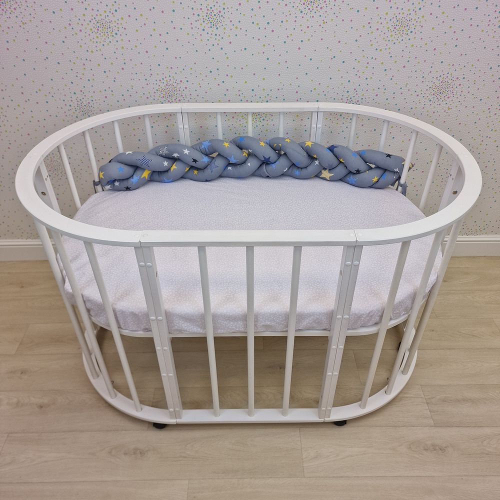 Картинка Бортик - "Коса 3х" (бязь + синтепух) (№984б) цвета в ассортименте от магазина Мир детей Товары для Новорожденных