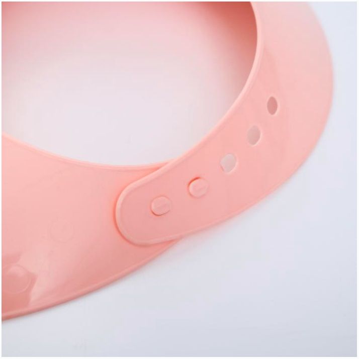 № 1361309 Нагрудник для кормления пластиковый с карманом, цвет розовый, МИКС