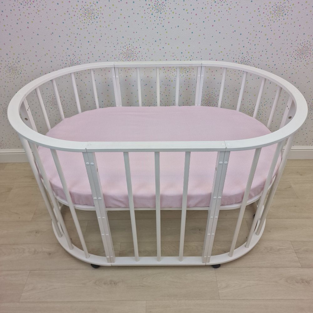 Простыня на резинке на овальную кровать (бязь) артикул анонс 257_31