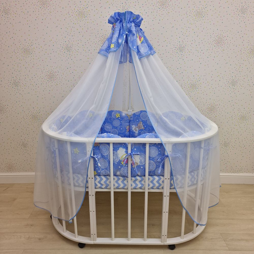 КПБ 22 пр (балдахин + борт + пододеяльник + 2 одеяла + наволочка + 2 подушки + 3 простын (бязь) 12пк артикул анонс 1150-О-1_05