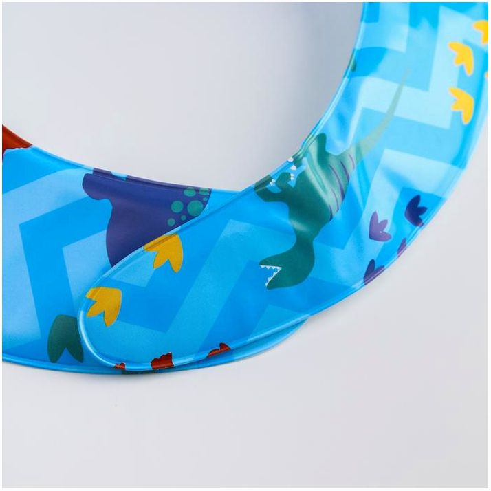 Картинка Нагрудник для кормления «Динозаврики» непромокаемый на липучке, с карманом, мягкий (№1886164) от магазина Мир детей Товары для Новорожденных