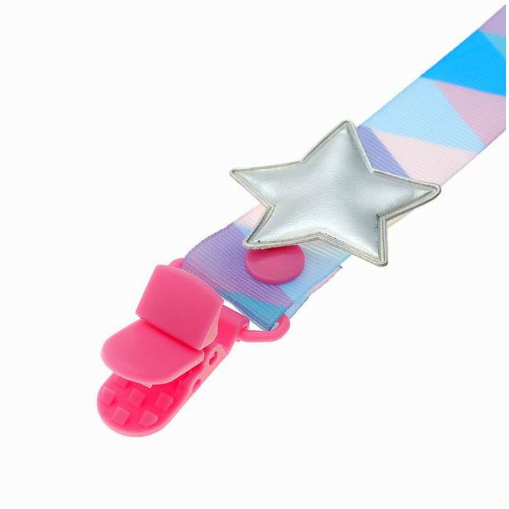 № 2792847 Держатель для соски - пустышки , ниблера «Звёздочка» на ленте