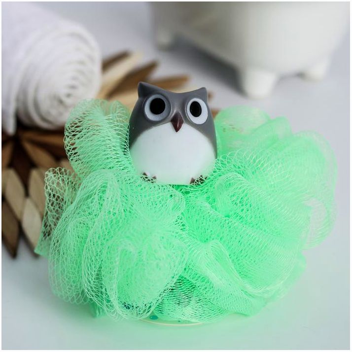 Мочалка детская для купания «Звездочка» артикул анонс 5057896