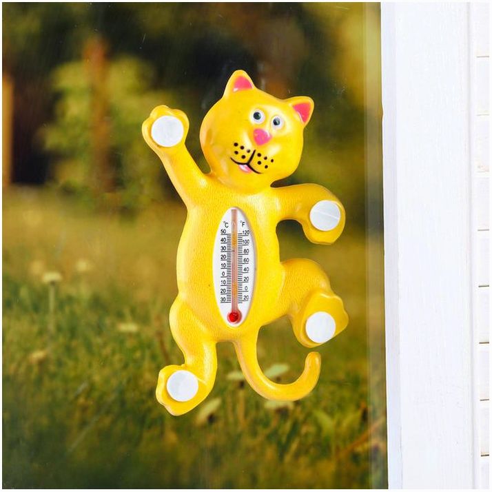 Картинка Пластиковый термометр оконный "Тигр"в пакете (№4444061) от магазина Мир детей Товары для Новорожденных