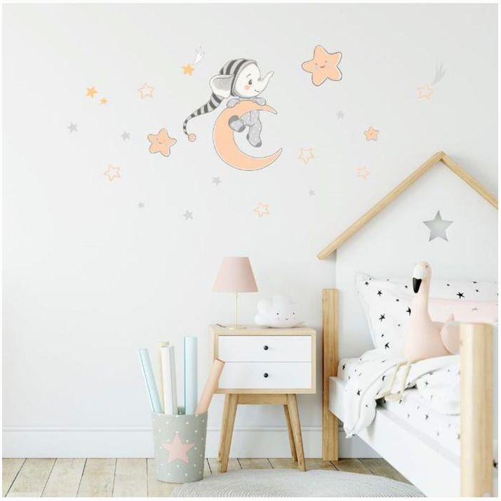 Наклейка пластик интерьерная цветная 