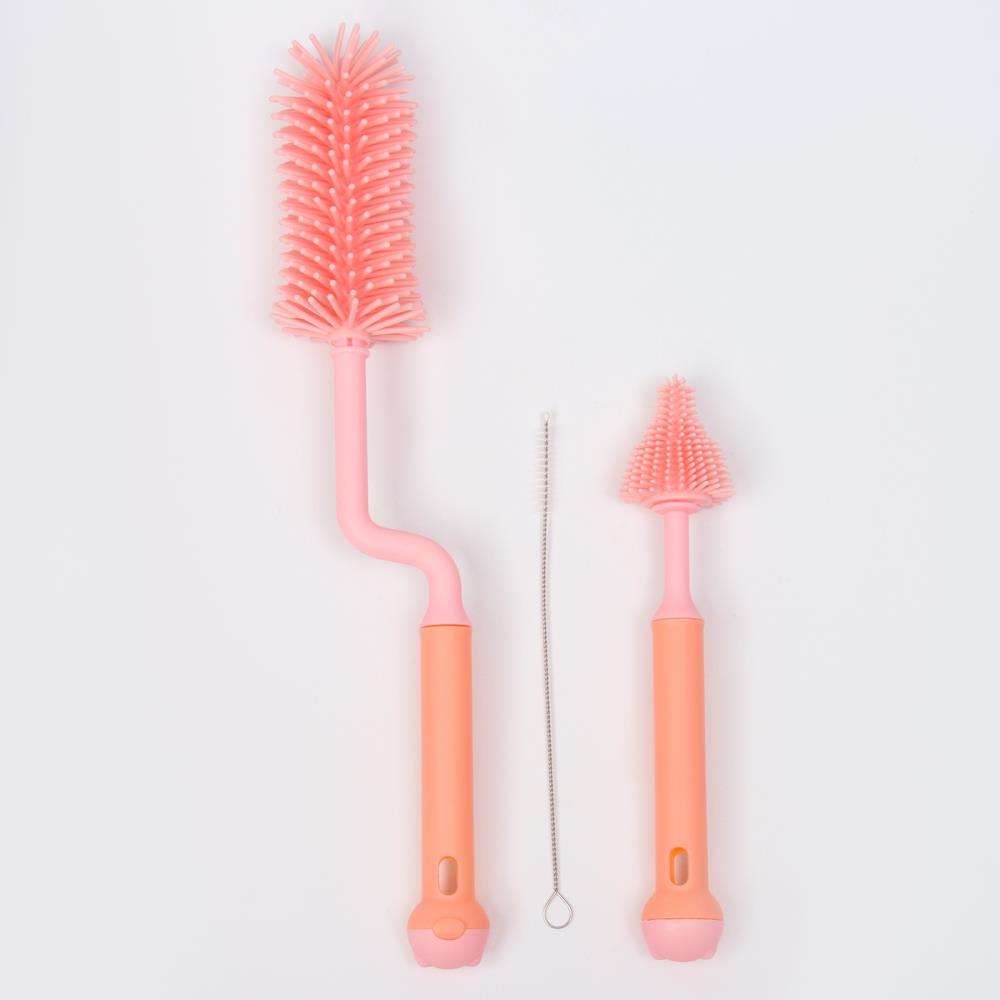 Картинка Набор ершиков для бутылочек и сосок, 3 шт, цвет розовый (№10100564) от магазина Мир детей Товары для Новорожденных