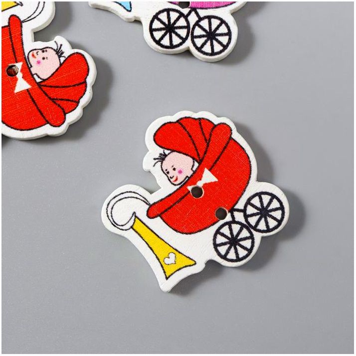 № 3527784 Набор пуговиц декоративных дерево 