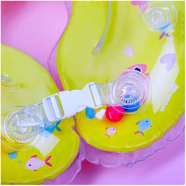 Картинка Круг детский на шею, для купания, «Подводный мир», от 1 мес, двухкамерный, с погремушками (№3876329) от магазина Мир детей Товары для Новорожденных