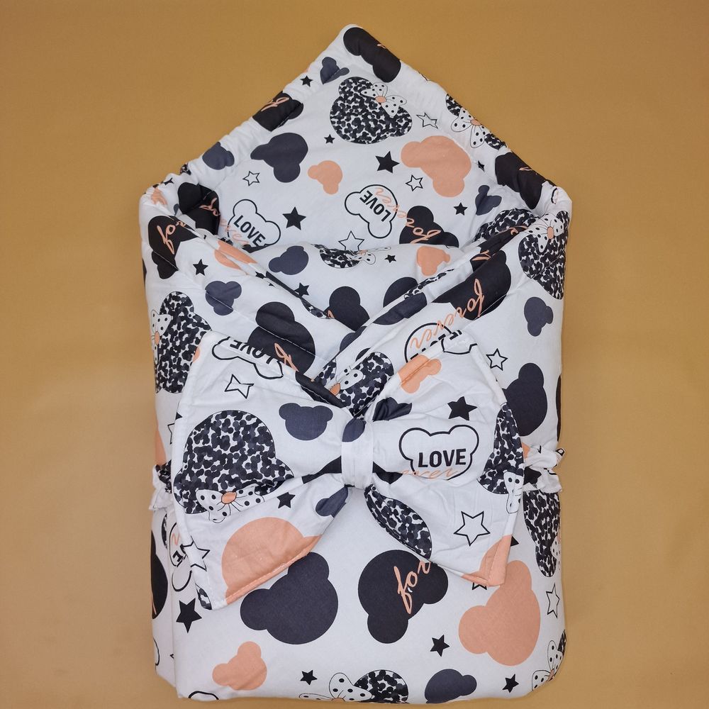 Комплект на выписку 2 пр: одеяло+бант-подушка (сатин) артикул анонс 1872с-1-2_м_04