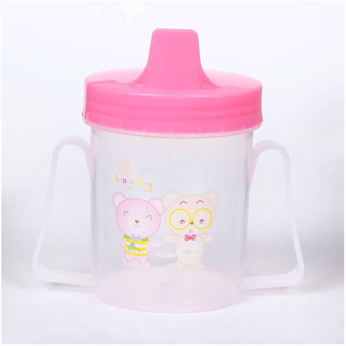 Картинка Поильник детский с твёрдым носиком, с ручками, 180 мл., цвета МИКС (№2793171) от магазина Мир детей Товары для Новорожденных