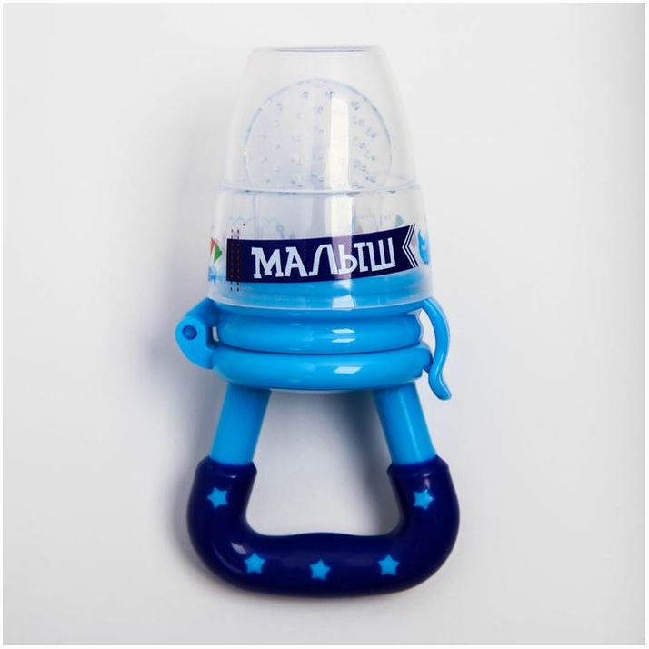 Ниблер «Малыш» с силиконовой сеточкой, цвет синий артикул анонс 1594086