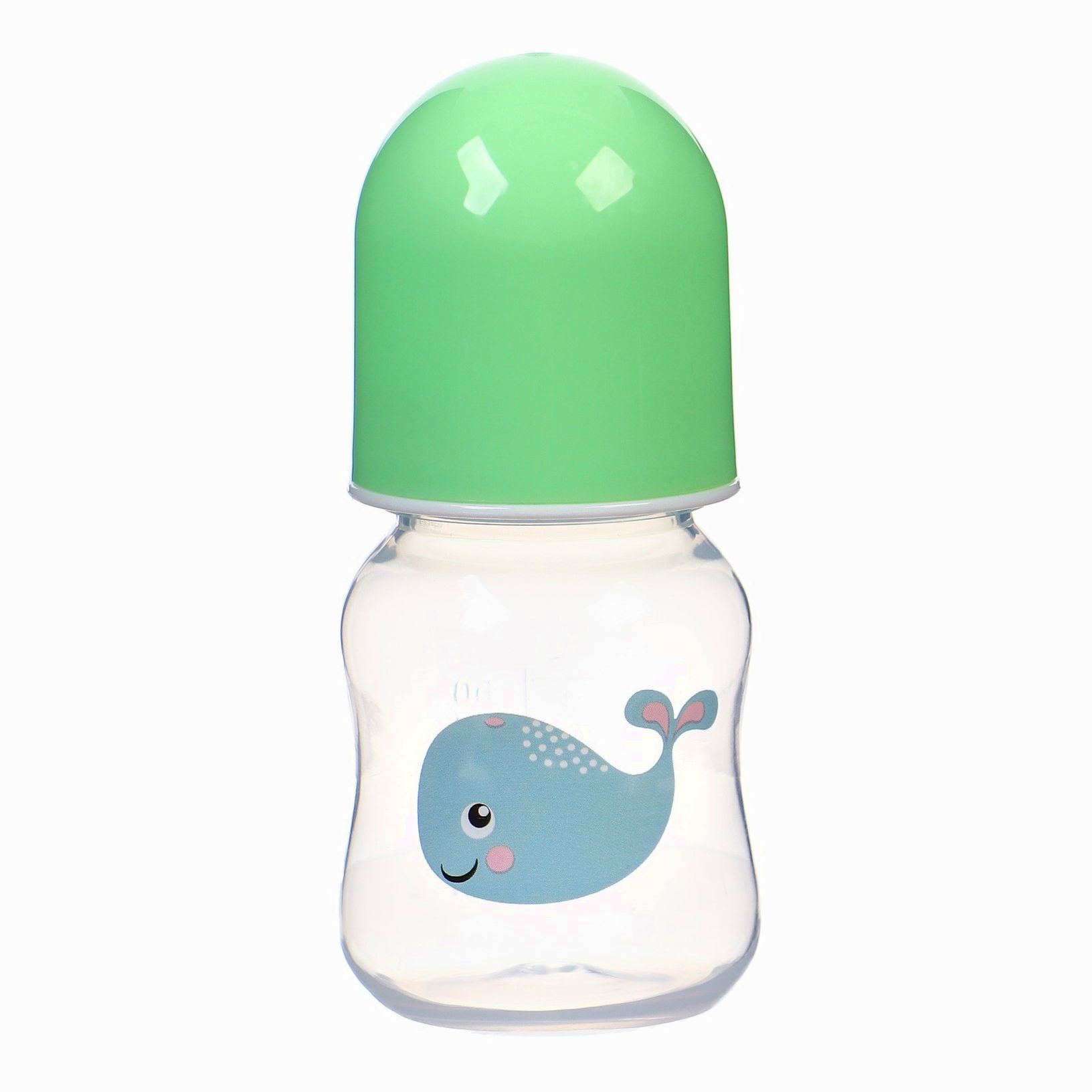 № 9844090 Бутылочка для кормления, классическое горло, 60 мл., от 3 мес., цвет зеленый