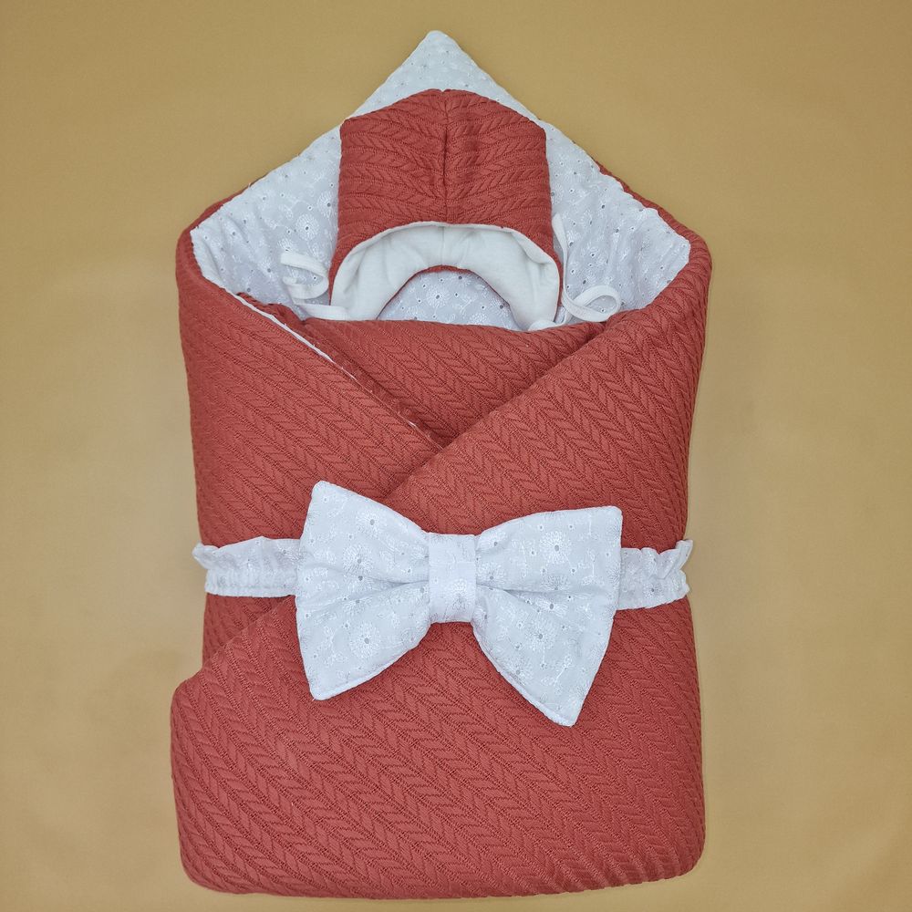 Комплект на выписку 3 пр: одеяло+шапка+бант артикул анонс 1876вз-1-2_у_02