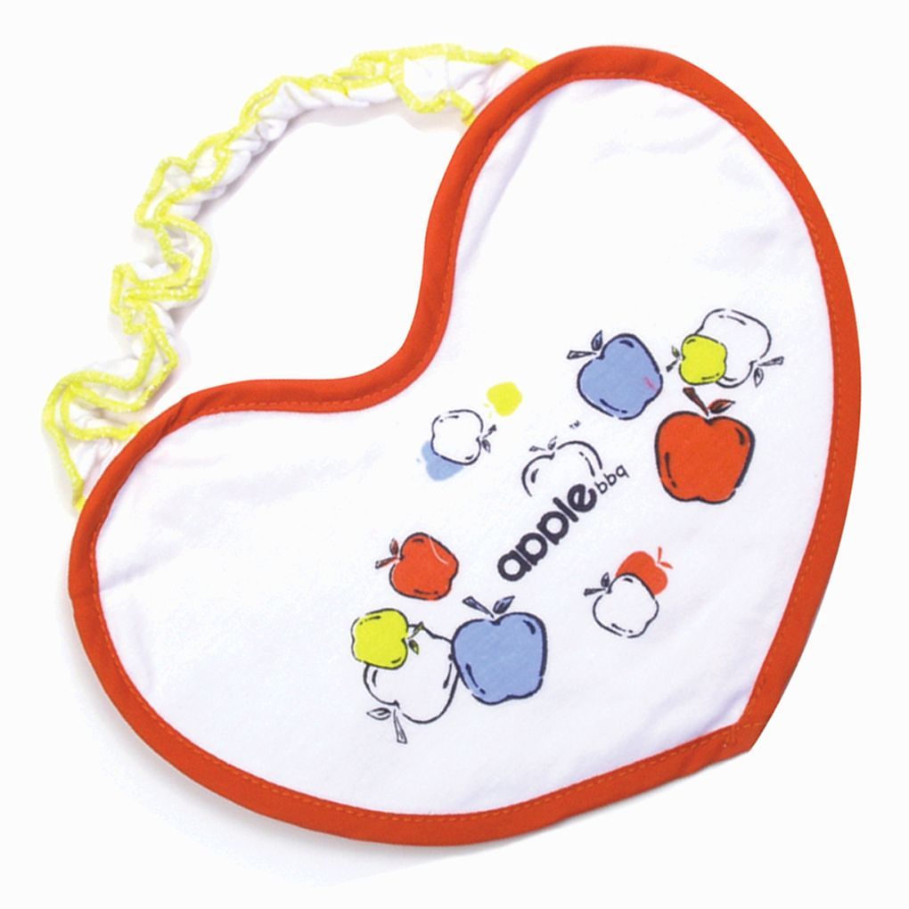 Картинка Нагрудник "Сердечко" на резиночке (№01Т08-1) от магазина Мир детей Товары для Новорожденных