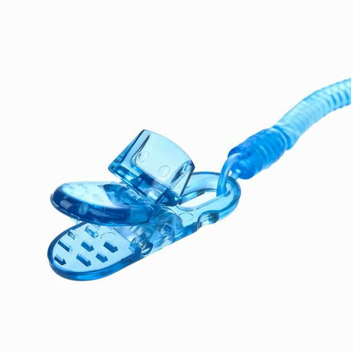 № 3489181 Держатель для соски - пустышки на пружинке-цепочке, цвет МИКС для мальчика