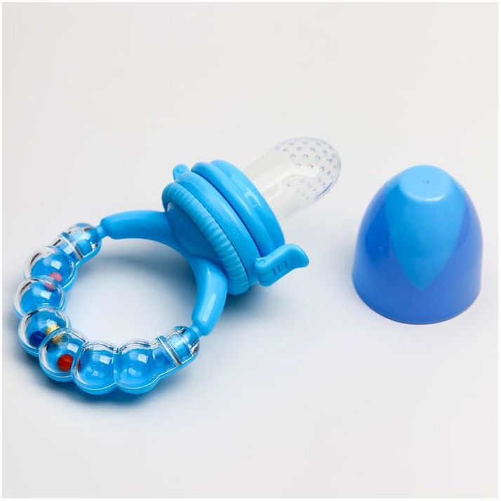 Картинка Ниблер силиконовый, погремушка на ручке, цвет МИКС (№1886158) от магазина Мир детей Товары для Новорожденных