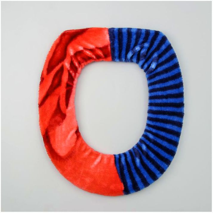 Чехол на сиденье для унитаза на резинке «Лёгкость», 35?39 см, цвет МИКС артикул анонс 5469817