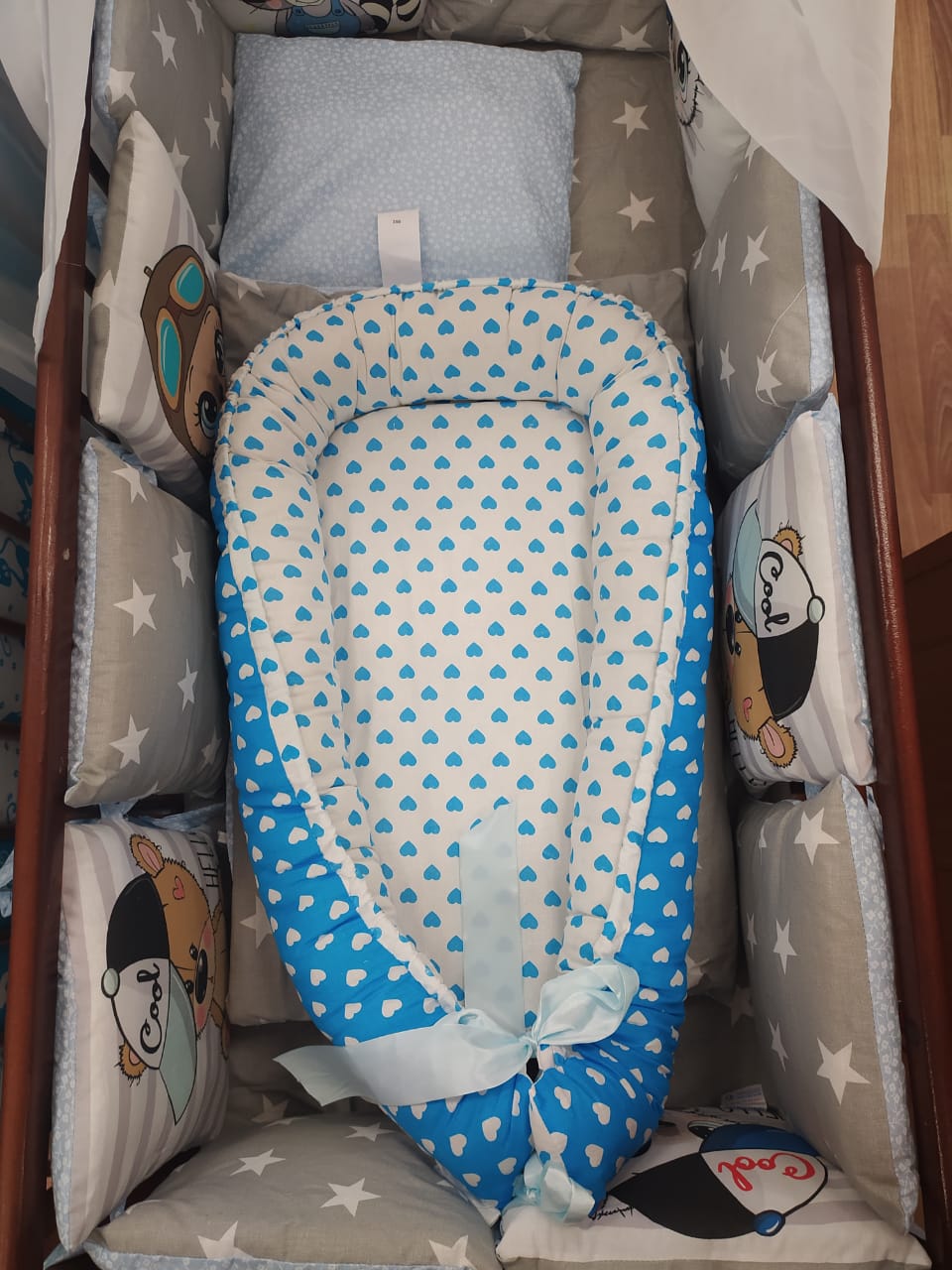 Гнездышко - кокон (бязь + синтепух) стандарт артикул анонс 6527_м1