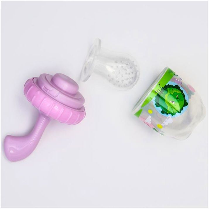 Картинка Ниблер для прикорма с силиконовой сеточкой «Овощи-подружки», р-р сеточки М (№5365500) от магазина Мир детей Товары для Новорожденных