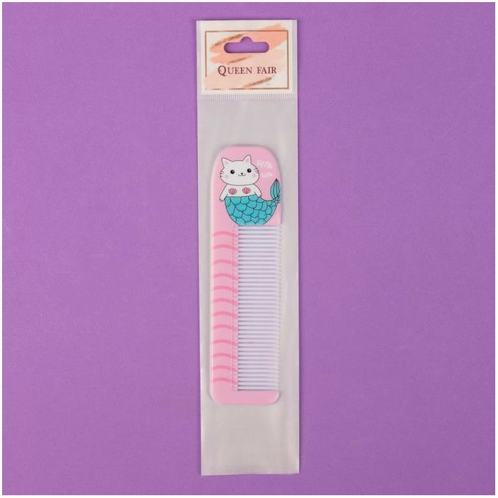 Картинка Расчёска фигурная «Кошка-русалка», 14,7 ? 3,7 см (№4563946) от магазина Мир детей Товары для Новорожденных