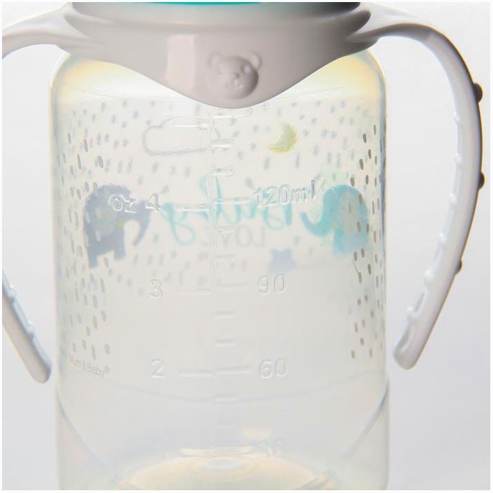 Картинка Бутылочка для кормления Baby love, классическое горло, от 0 мес, 150 мл., цилиндр, с ручками (№7633271) от магазина Мир детей Товары для Новорожденных