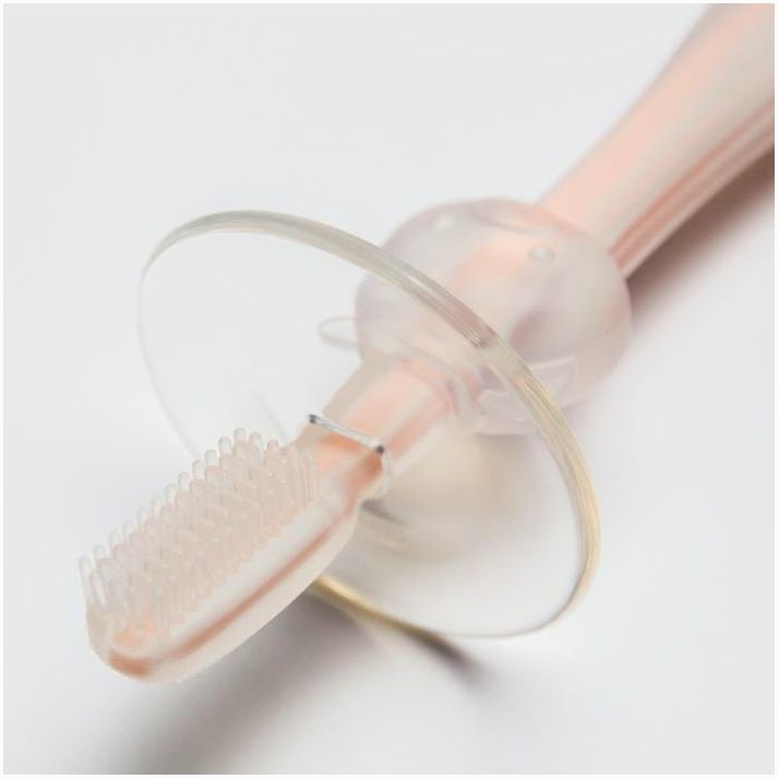 Картинка Прорезыватель, Крошка Я, щеточка, массажер для десен, грызунок для малыша,от 18 мес, цвет розовый. (№1886898) от магазина Мир детей Товары для Новорожденных