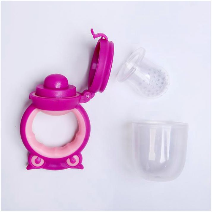 Картинка Ниблер для прикорма «Совушка», с силиконовой сеточкой, цвет розовый (№2825281) от магазина Мир детей Товары для Новорожденных