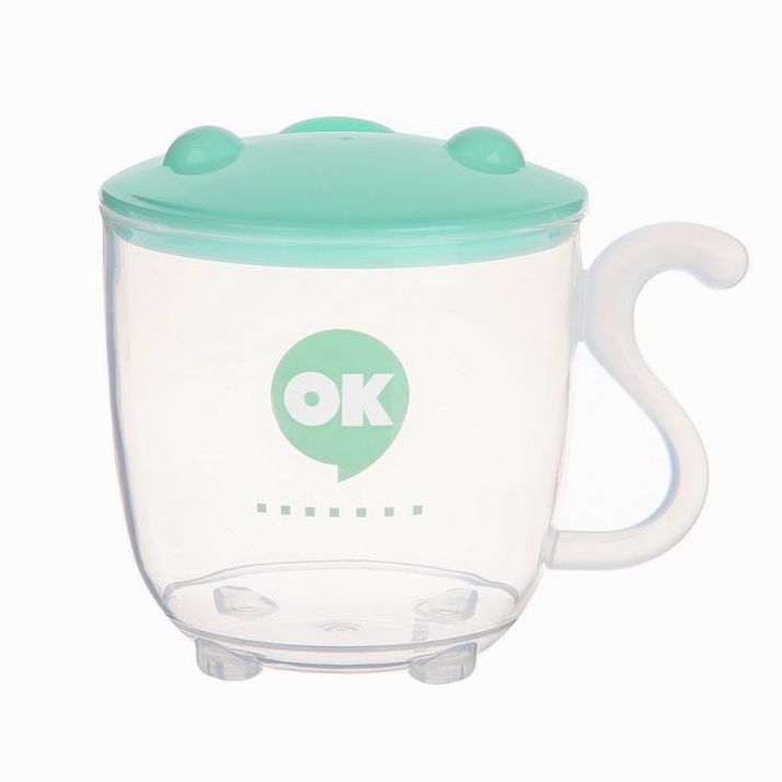 Кружка детская с крышкой, 230 мл., цвет МИКС артикул анонс 3973797