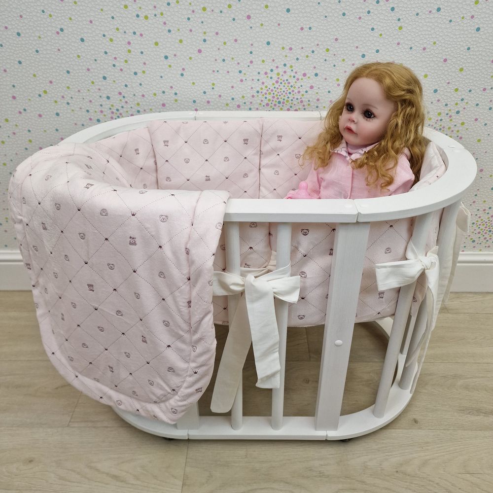 Пеленка для новорожденного с кружевами (бязь) артикул анонс КуклКПБ4_15