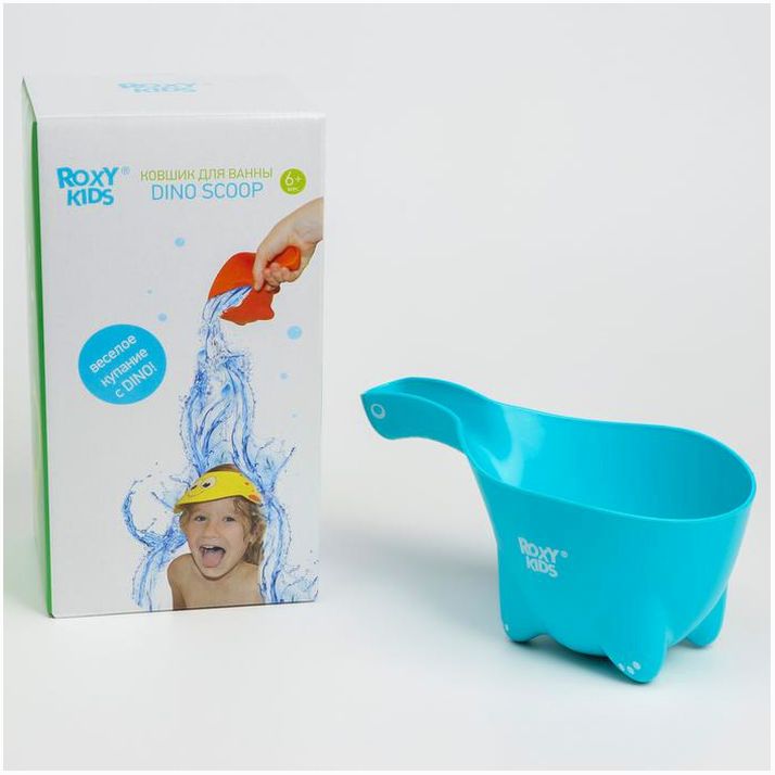 Ковш для купания Dino Scoop, 800мл., цвет мятный артикул анонс 4881381