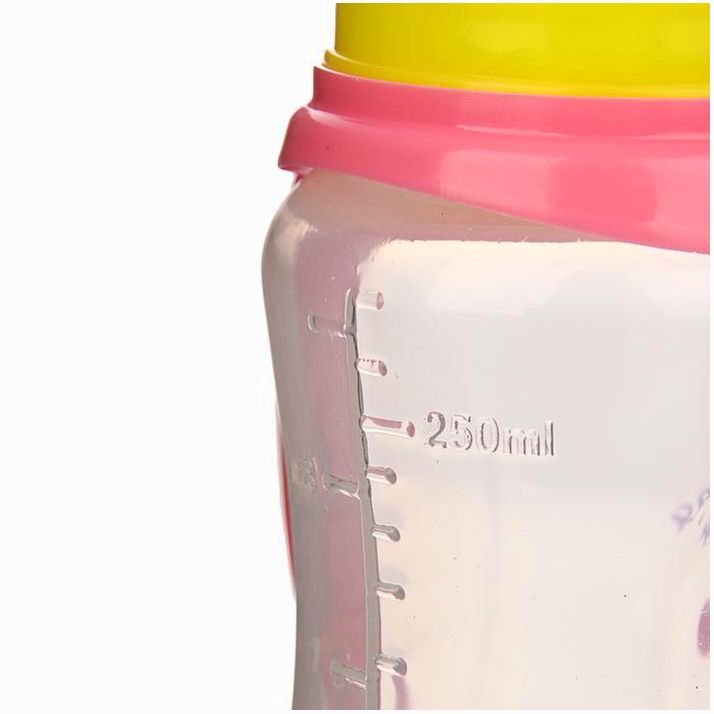 Картинка Бутылочка «Маленькая леди» приталенная, с ручками, 250 мл, от 0 мес., цвет розовый (№2969807) от магазина Мир детей Товары для Новорожденных