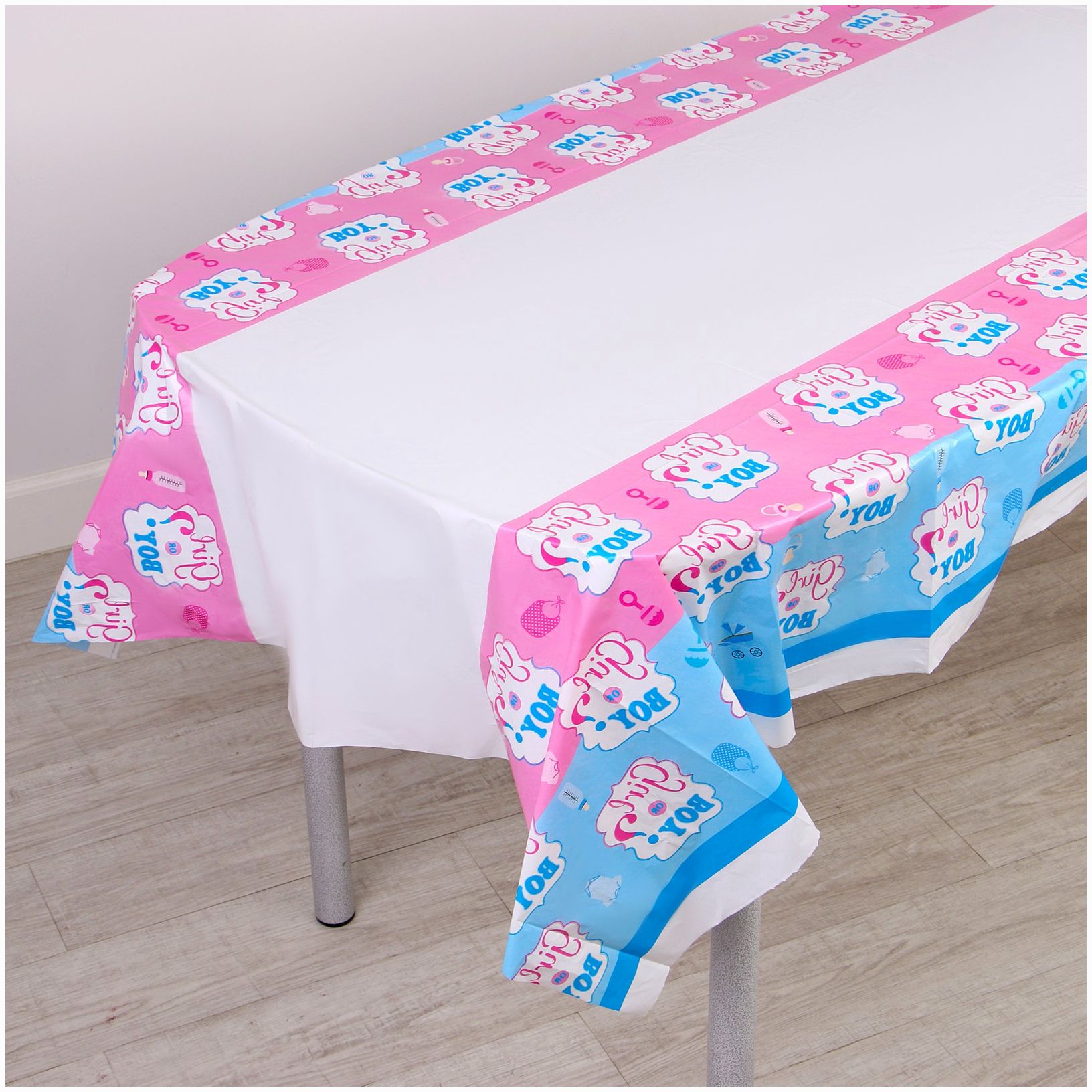 Скатерть «Гендер пати» 108х180 см артикул анонс 9924352