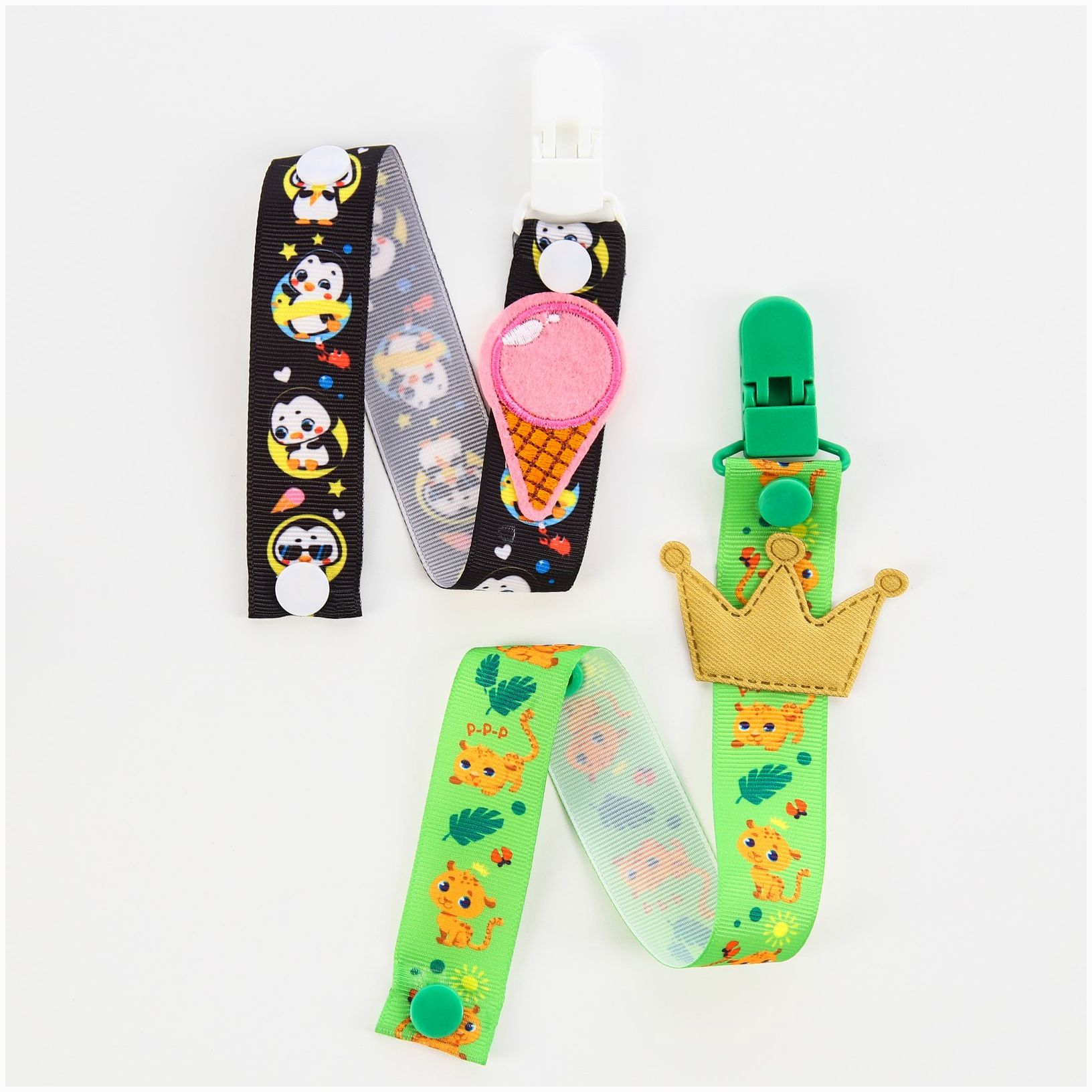 Картинка Держатель для соски - пустышки  «Фруктовая тусовка», на ленте (№4733709) от магазина Мир детей Товары для Новорожденных