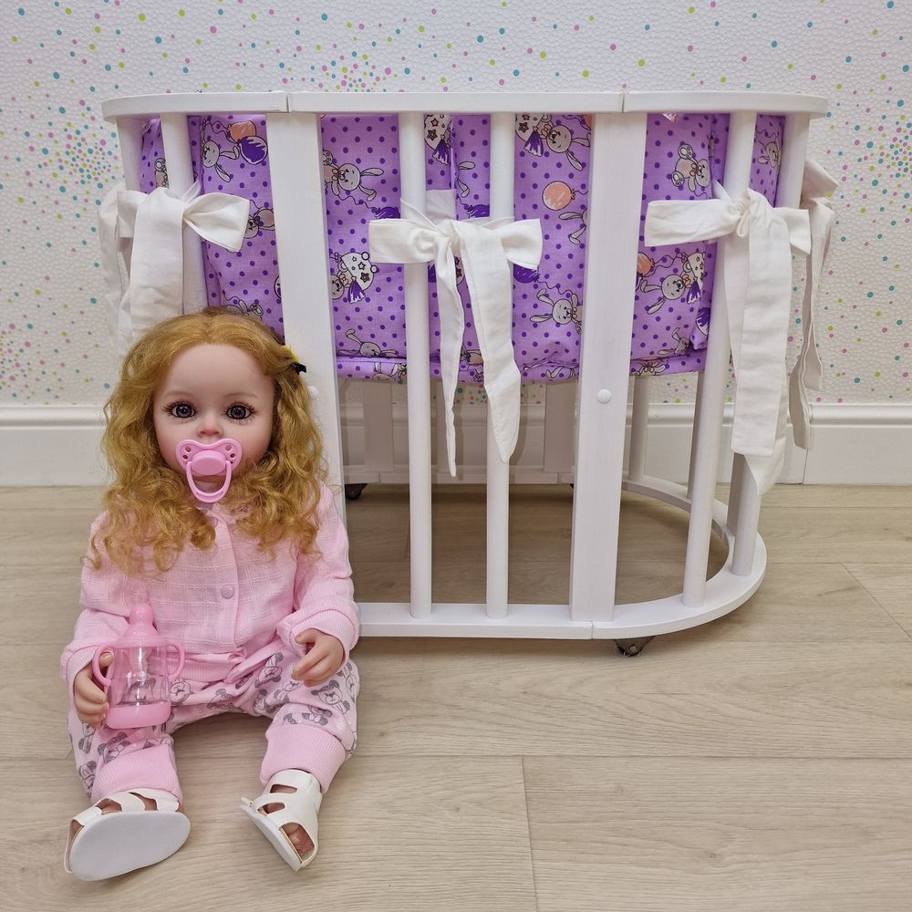 Пеленка для новорожденного с кружевами (бязь) артикул анонс КуклКПБ3_14