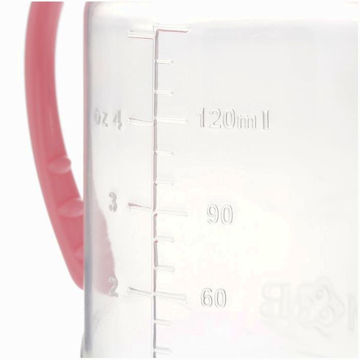 Картинка Бутылочка для кормления, классическое горло, с ручками, 150 мл., от 0 мес., цвет розовый (№2969779) от магазина Мир детей Товары для Новорожденных