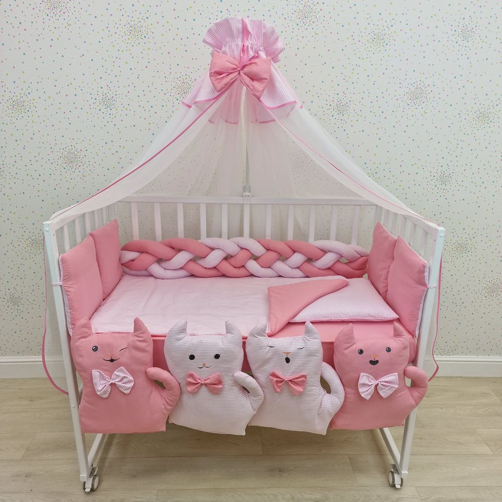 КПБ 15 пр (балдахин + борт + пододеяльник + одеяло + наволочка + подушка + простынь (бязь) артикул анонс 1176-0-1_10