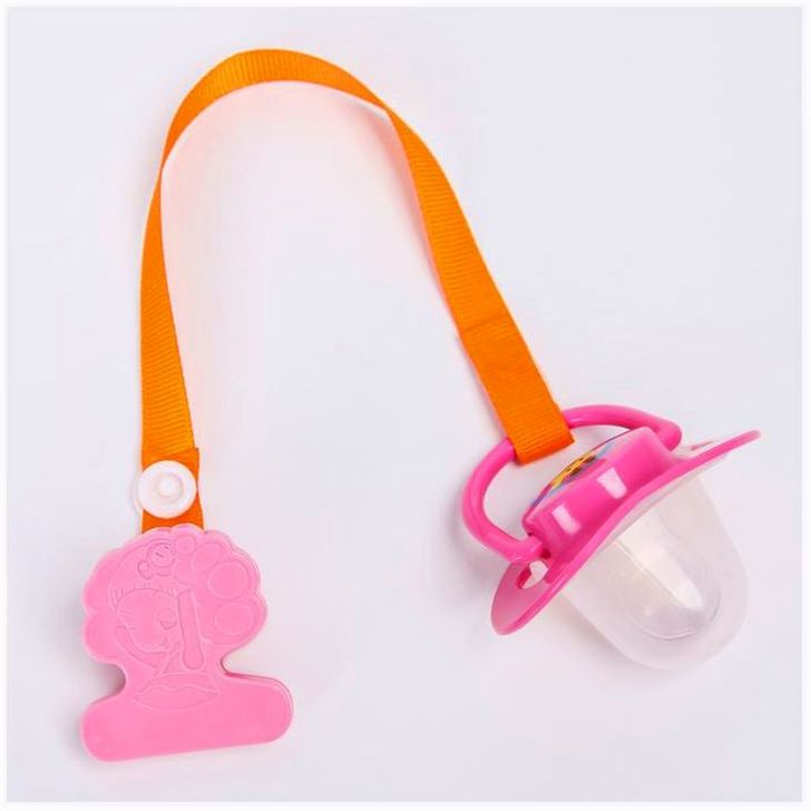Пустышка силиконовая ортодонтическая с держателем и колпачком, от 0 мес., цвет розовый артикул анонс 2300152