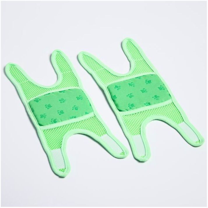 № 4598978 Набор наколенников «Лапки», 2 шт, цвет голубой/зеленый