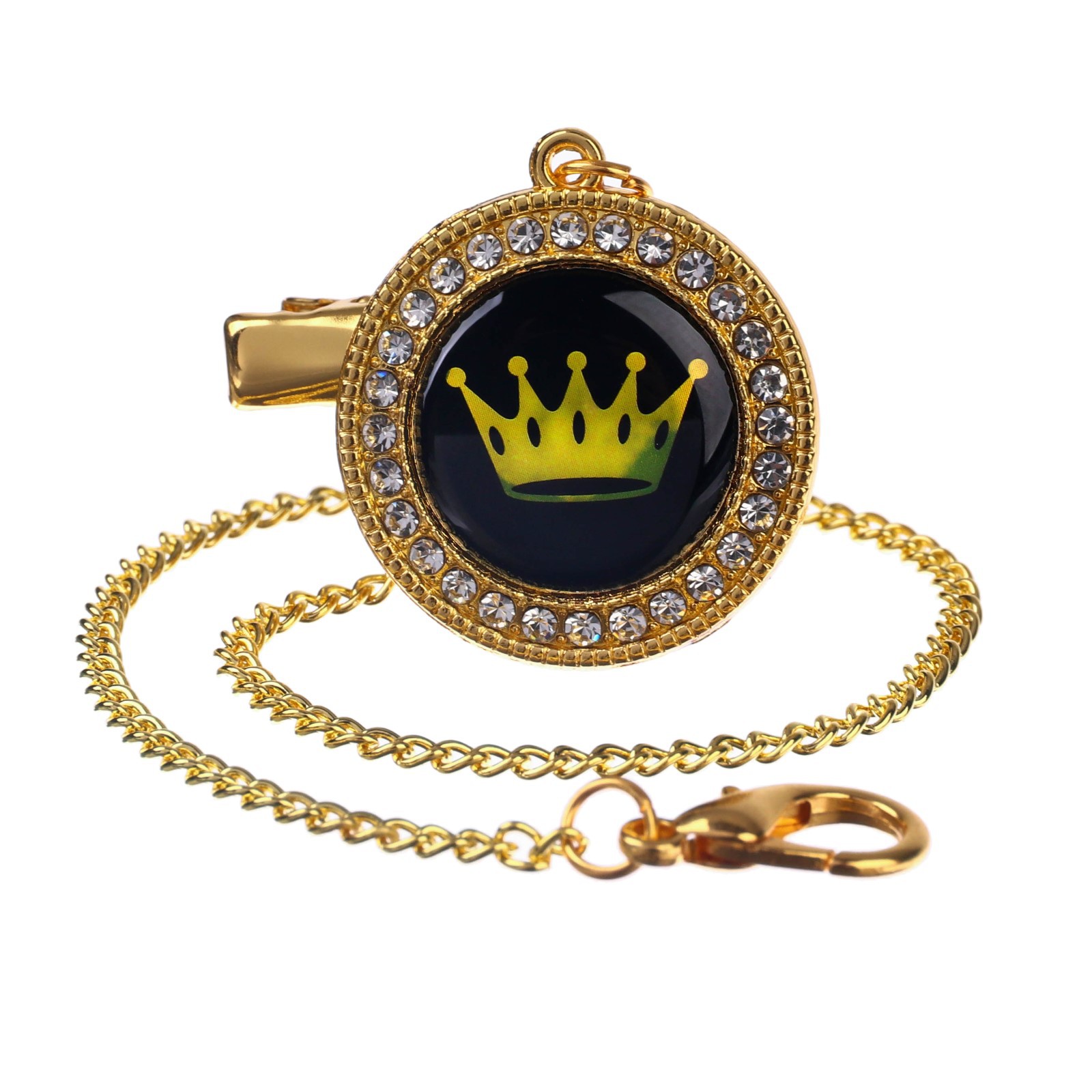 Картинка Набор Соска - пустышка ортодонт. с держат. PRINCESS, с колпачком, +6мес., белый/золото (№9426742) от магазина Мир детей Товары для Новорожденных