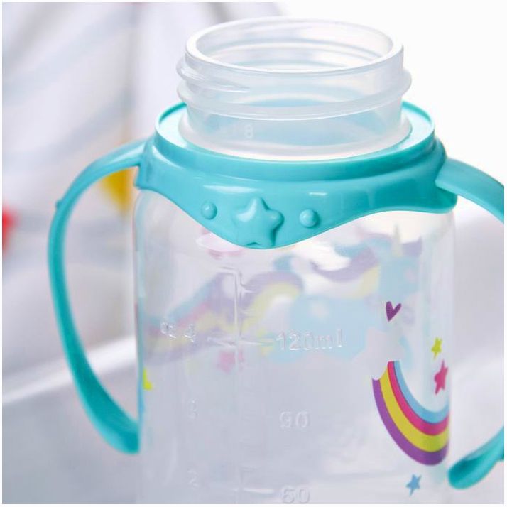 Картинка Подарочный набор «Волшебная пони»: бутылочка 150 мл + нагрудник непромокаемый из махры (№3654369) от магазина Мир детей Товары для Новорожденных