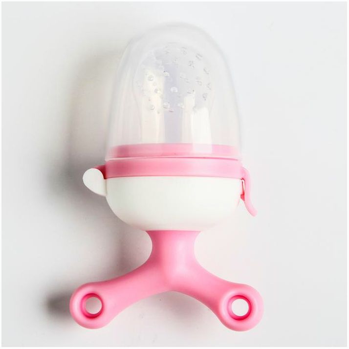 Ниблер с силиконовой сеточкой, вращающийся поршень, цвет розовый артикул анонс 4350267