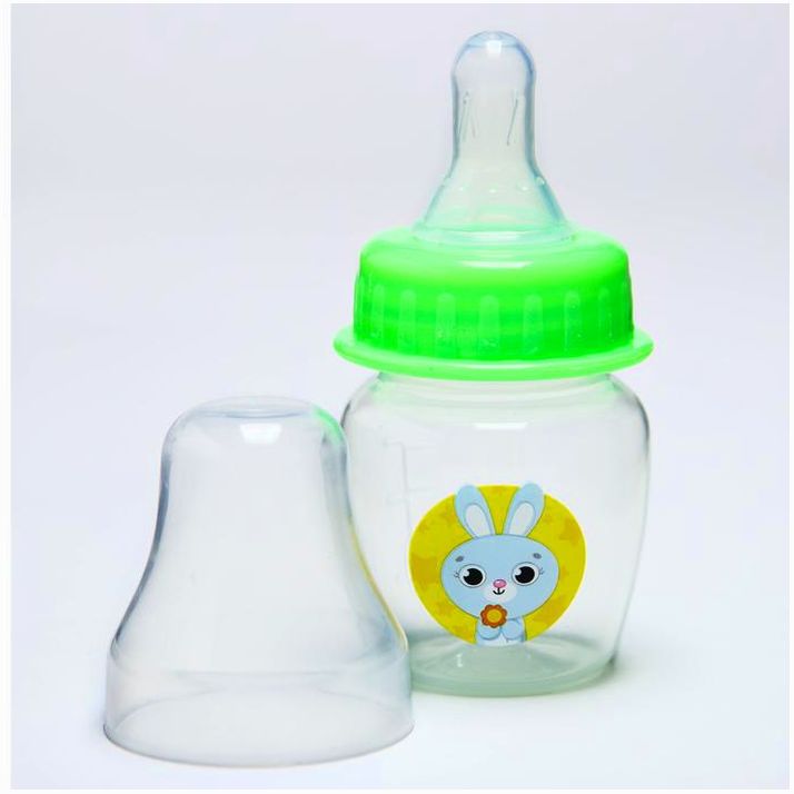 № 2463786 Бутылочка для кормления «Наше чудо», классическое горло, 60 мл., от 0 мес., цвет зелёный