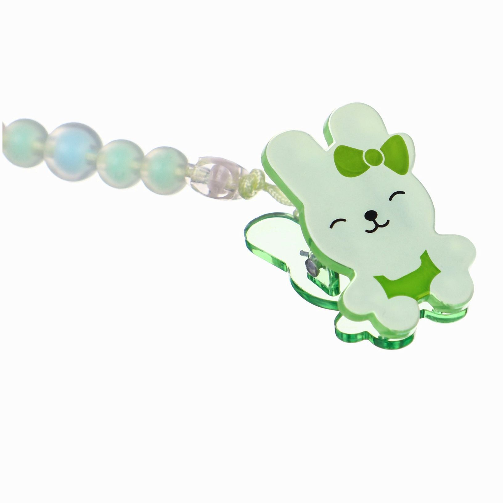 № 9844086 Держатель для пустышки «Зайка», цвет зеленый