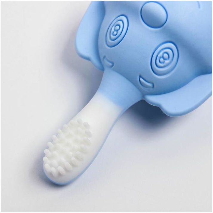 Картинка Детская зубная щетка, прорезыватель - массажер «Пёсик», силиконовая, цвет МИКС (№4313599) от магазина Мир детей Товары для Новорожденных