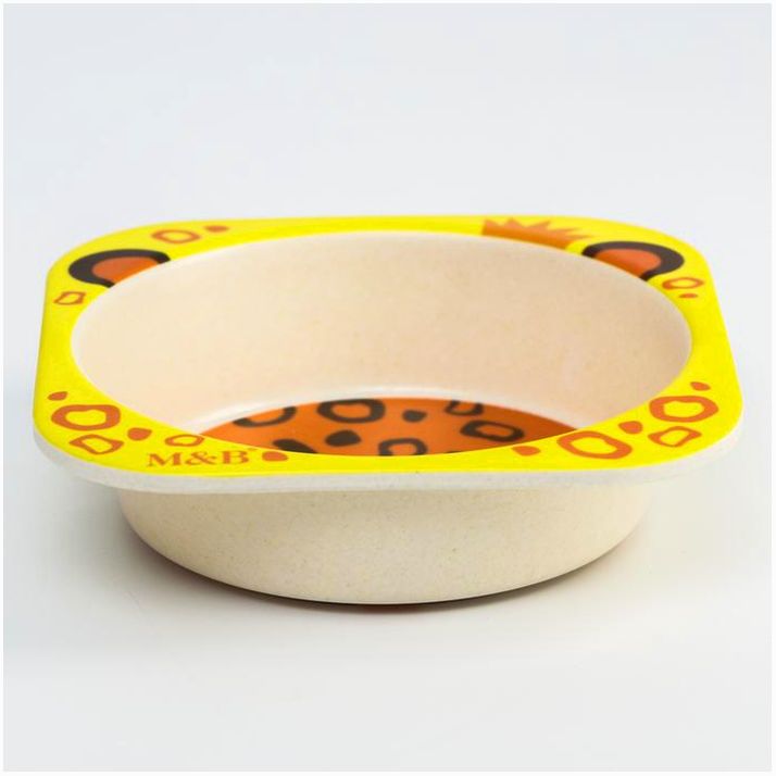 Картинка Миска из бамбука детская «Малышня», 14х14х4, виды МИКС (№5083888) от магазина Мир детей Товары для Новорожденных