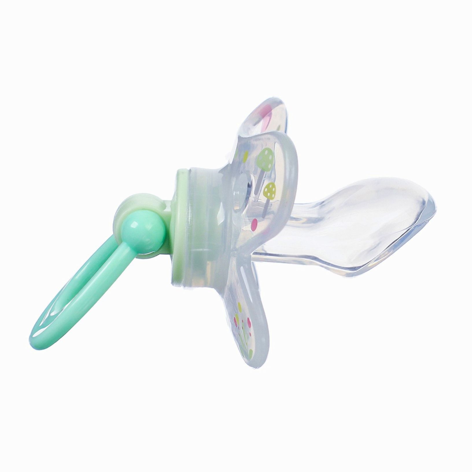 Картинка Набор Соска - пустышка с держателем, SL, ОРТД +12 мес., с колпачком «Зайка», зеленый (№9844080) от магазина Мир детей Товары для Новорожденных