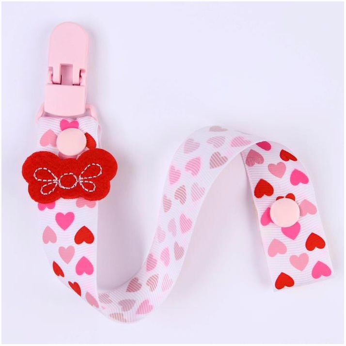 Держатель для соски - пустышки , ниблера «Любимая дочка» на ленте артикул анонс 2792857